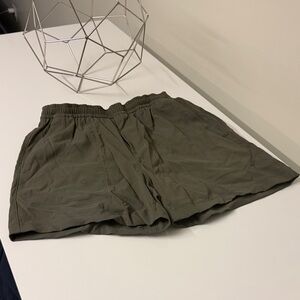 Olive Green Athletic Shorts
